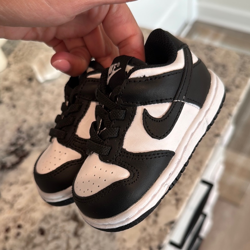 Kids Black and White Sneakers